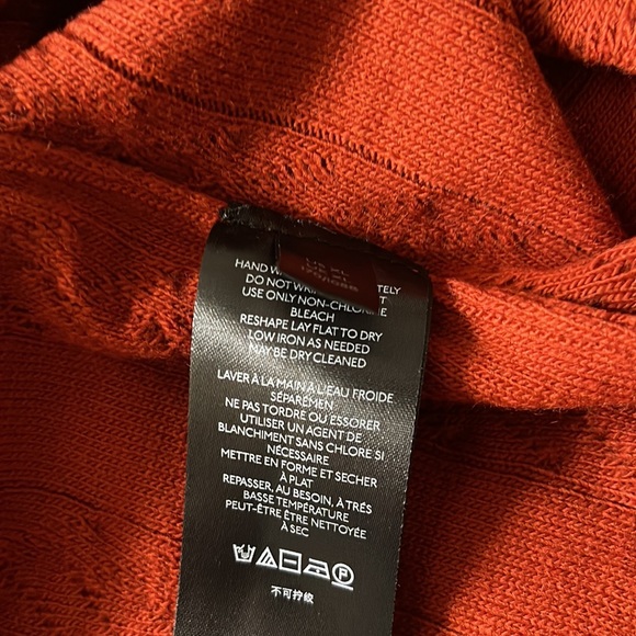 Anthropologie Cable-Knit wide-Leg Pant Set Brick Red - Picture 10 of 12